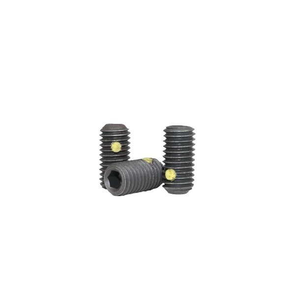 Newport Fasteners Nylon Pellet Socet Set Screws Cup Point, 3/8-24 x 1", Alloy Steel, Black Oxide, Hex Socket , 500PK 828642-500 - main